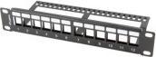 Actual product image Lanberg patch panel blank 12 port 1U