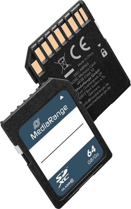 Produktbild MediaRange MR965 (64 GB, SDXC, U1)