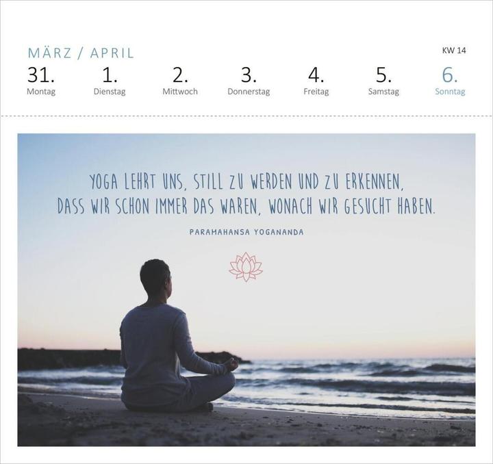 Immagine prodotto Respirazione Yoga Postk.Calendar (17 x 17 cm, Copertina rigida, Tedesco)