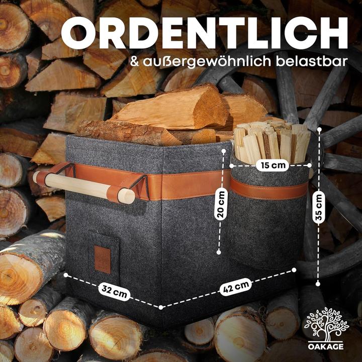Produktbild Oakage Holzkorb
