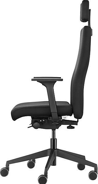 Actual product image Trendoffice DAUPHIN Bürostuhl to-strike comfort mit Nackenstütze 9246 Stoff schwarz Gestell (9246)