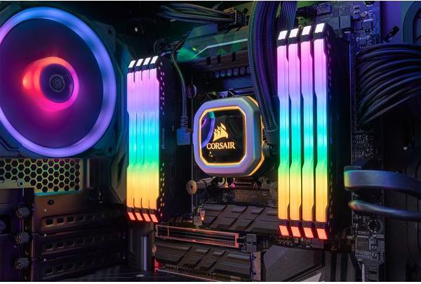 Produktbild Corsair DDR4 Vengeance RGB PRO 32GB 2-Kit (4 x 8GB, 3200 MHz, DDR4-RAM, DIMM)