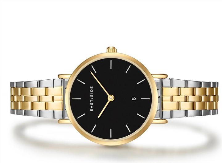 Actual product image Eastside Ladies quartz watch Bloomfield stainless steel silver/yellow gold - 24173 (Analogue wristwatch, 32.10 mm)