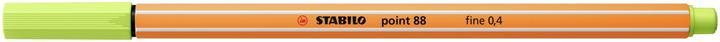 Actual product image STABILO point 88 Fineliner (Lime green, 1 x)