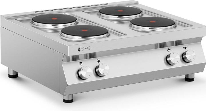 Produktbild Royal Catering Gewerbeherd Elektroherd Gastronomieherd Elektroherd Gastro 10.400 W 4 Platten