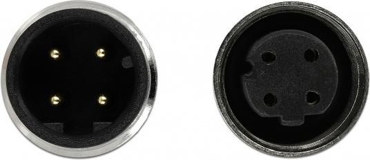 Actual product image Delock Network cable M12 4 pin D-coded male to female TPU 5 m (SF/UTP, CAT6, 5 m)