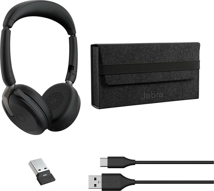 Actual product image Jabra Evolve2 65 Flex UC (Wireless, Cable, USB-A)