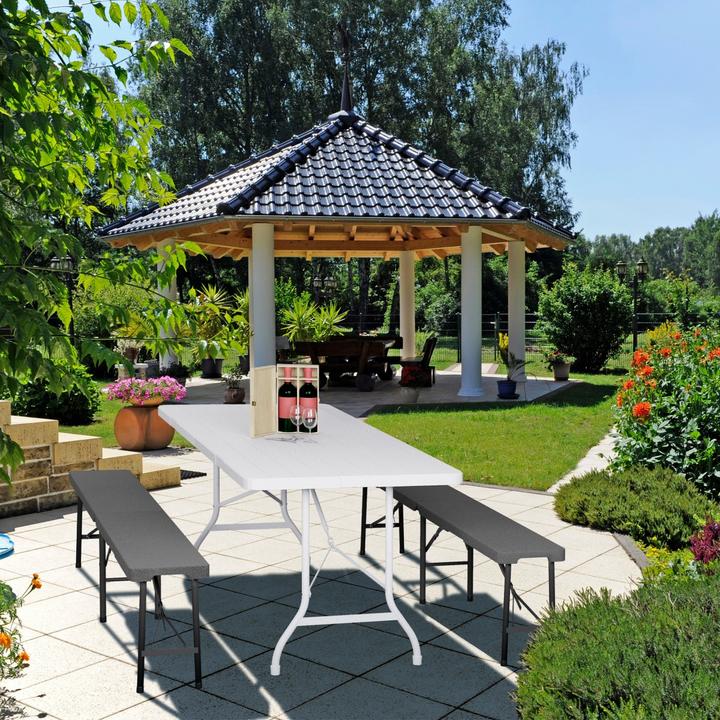 Actual product image Relaxdays 2x beer bench