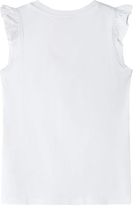 Immagine prodotto VidaXL T-shirt da bambino con maniche a balze Ecru 116,Materiale: 95 (116)