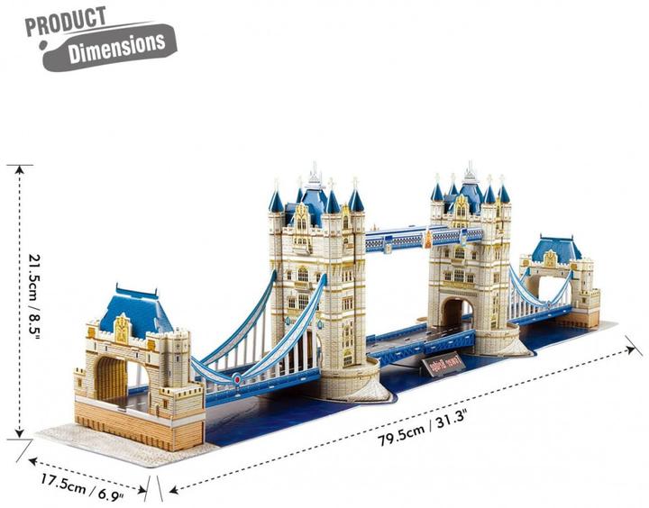Actual product image Cubicfun 3d Puzzle Tower Bridge (120 pieces)