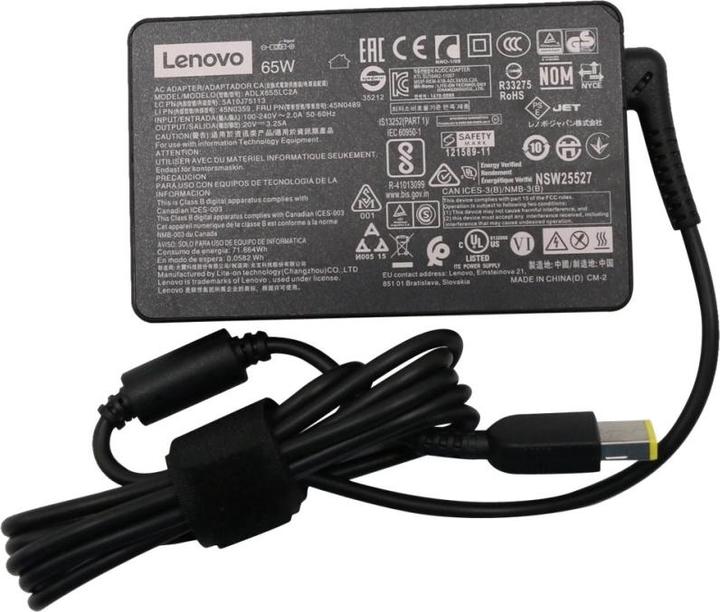 Actual product image Lenovo 45N0489 Interior 65W Black Power Supply & Voltage Converter (65 W)