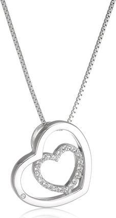 Hot Diamonds Silver heart necklace Adorable Encased DP691