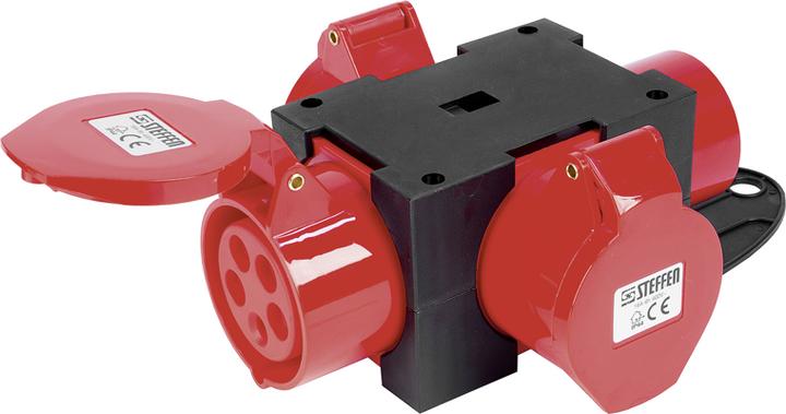 Immagine prodotto Steffen Distributore CEE 16A 5P 415V 1x spina CEE 16/5 3x presa CEE 16/5 (3 x, CEE 16/5)
