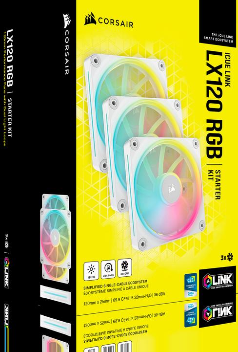 Actual product image Corsair LX120 (120 mm, 3 x)