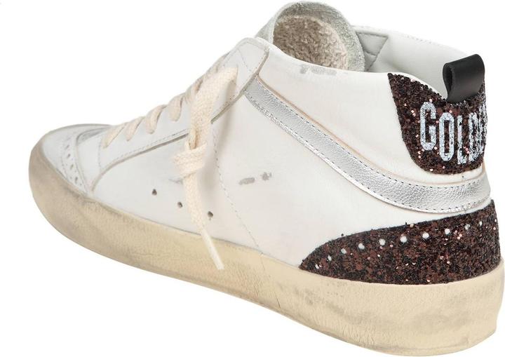 Image du produit Golden Goose mid star in leather and suede with glitter star (40)