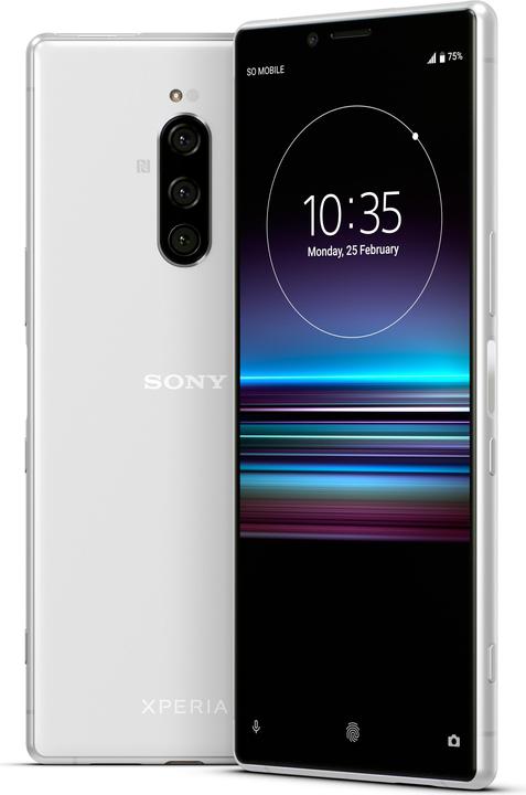 Produktbild Sony Xperia 1 (128 GB, White, 6.50", Hybrid Dual SIM, 12 Mpx, 4G)