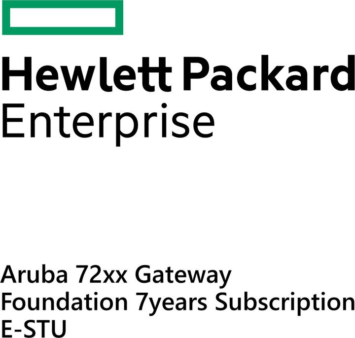 HPE E Aruba 72xx Gateway, Foundation 7yr Subscription, E-STU (1 Geräte)