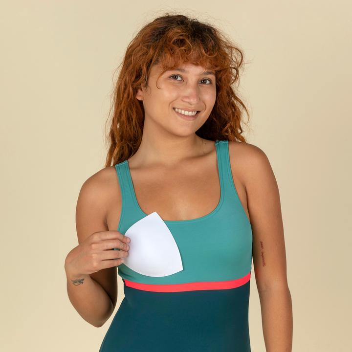 Image du produit Nabaiji Maillot de bain femme - Heva Li bleu/pétrole (40)