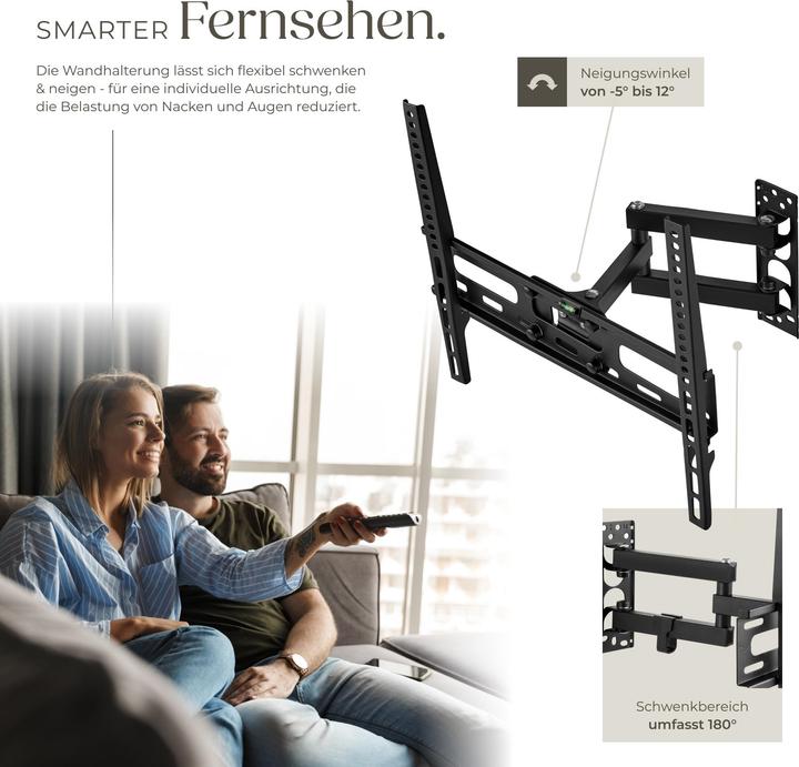 Actual product image tectake TV wall mount (Wall, 55", 50 kg)