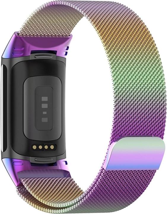 Actual product image Cover-Discount Fitbit Charge 6 - Magnetic replacement strap Milanese (Stainless steel)