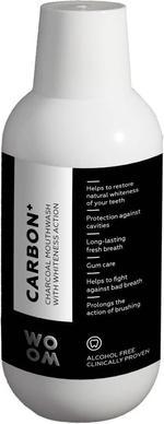 Image du produit Woom Brand Carbon+ Charcoal Mouthwash With Whiteness Action - Lavage de bouche Withack Effet de blanchiment du (500 ml, Rince-bouche)