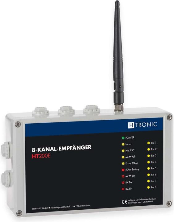 H-Tronic Funkempfänger 8-Kanal Frequenz