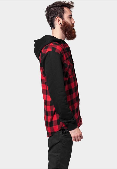 Immagine prodotto Urban Classics Camicia con cappuccio e maniche in flanella a quadri (M)