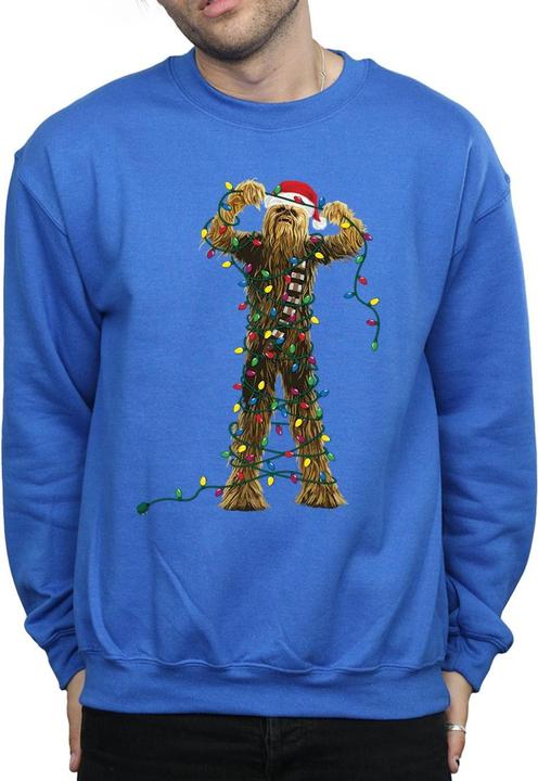 Immagine prodotto Star Wars Chewbacca Christmas Lights Felpa Uomo (L)
