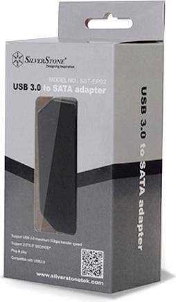 Actual product image Silverstone SST-EP02B USB 3.0 to SATA Adapter