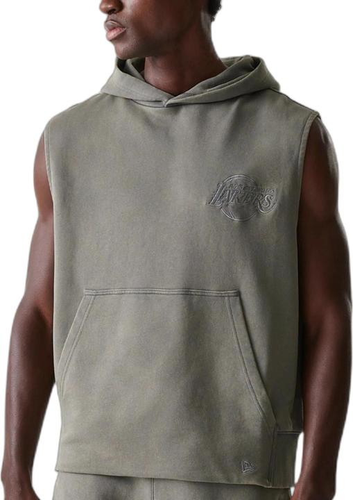 Actual product image New Era Los Angeles Lakers sleeveless hoodie Washed (M)