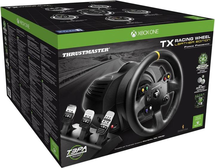 Actual product image Thrustmaster TX Racing Wheel Leather Edition (PC, Xbox One X, Xbox Series X, Xbox One S, Xbox Series S)