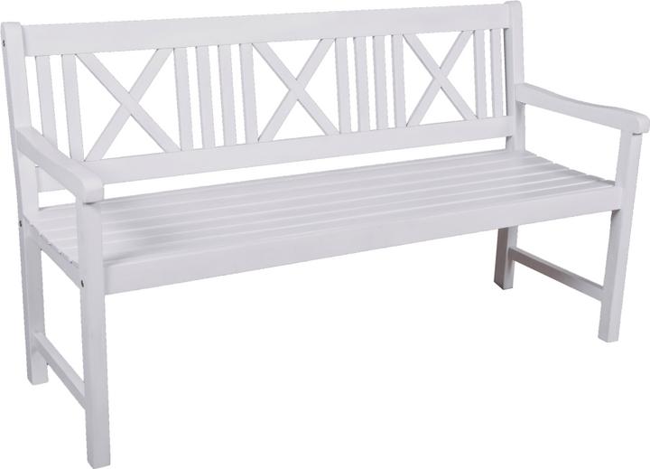 Actual product image Garden Pleasure Garden bench Malmö 985068 white wood 154.0 cm