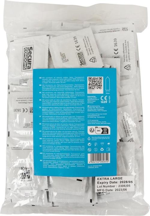 Actual product image Secura Extra Wet 100pcs Bag (100 pcs.)