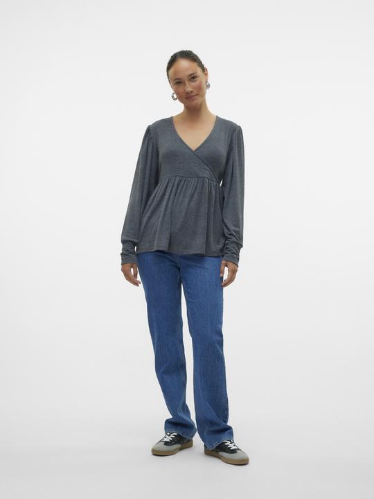 Immagine prodotto Mamalicious Camicetta top con scollo a V dalla vestibilità regolare (XL)