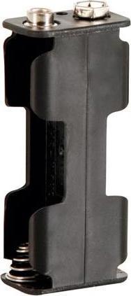 Actual product image Velleman Battery Holder For 2 x Aa-Cell (With Snap Terminals)