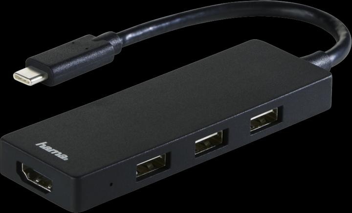 Actual product image Hama USB Hub (USB-C, 4 ports)
