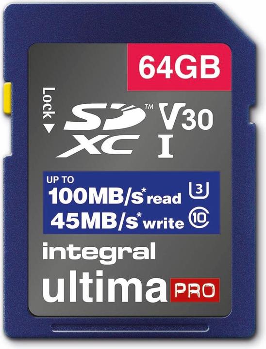 Productafbeelding INSDX64G-100V30 64GB SD KAART SDXC UHS-1 U3 CL10 V30 TOT 100MBS LEZEN 45MBS SCHRIJVEN UHS-I (64 GB, SD, U3, UHS-I)