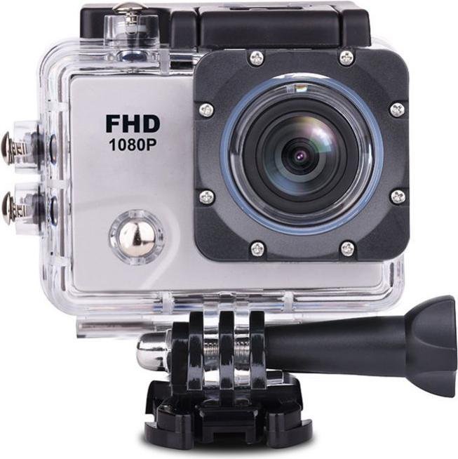 Actual product image Hurtel DV2400 Full HD Wi-Fi 12Mpx sports camera, wide-angle waterproof + accessories - white