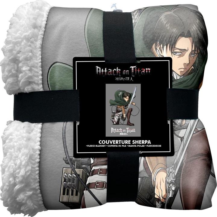 Produktbild Homadict PLAID SHERPA 100X150 CM LIVAI ATTACK ON TITAN (100 x 150 cm)