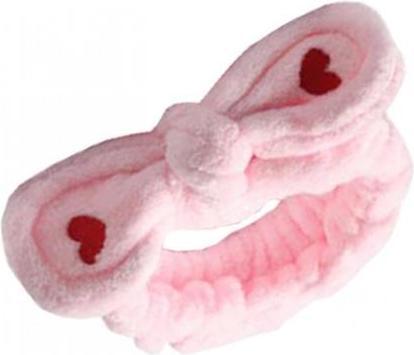 Actual product image Ecarla Cosmetic Headband With Hearts Pink