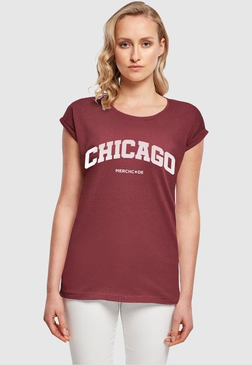 Produktbild Merchcode Ladies Chicago Wording - T-Shirt - 117985 (S)