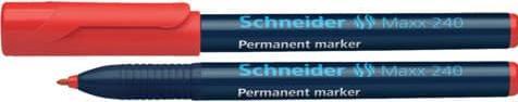 Image du produit Schneider Marqueur permanent Maxx 240 Largeur de trait : 1-2 mm Couleur de l'encre : rouge (Rouge, 2 mm, 10 x)
