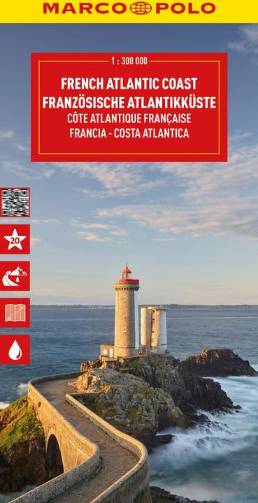 Produktbild Reisekarte Französische Atlantikküste 1:300.000