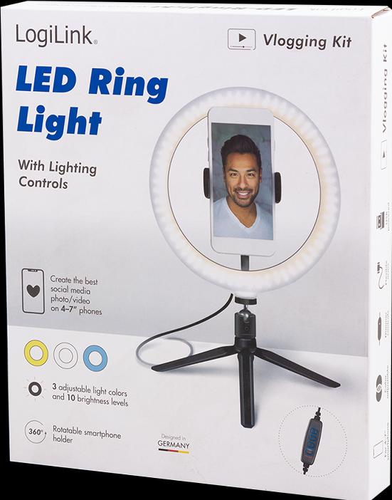 Produktbild LogiLink Smartphone-Ringlicht (Ringleuchte)