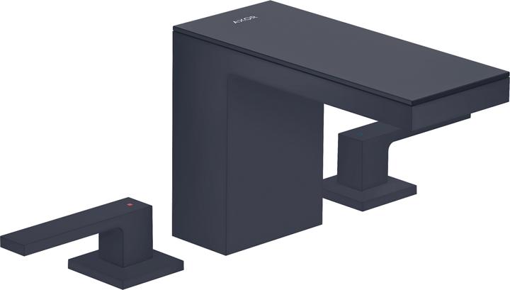 Produktbild hansgrohe AXOR MyEdition 3-Loch Waschtischarmatur 110, mit Push-Open Ablaufgarnitur, mit Platte, Aus