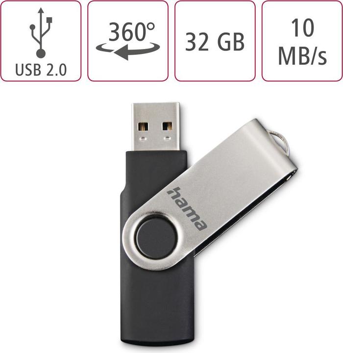 Immagine prodotto Hama Ruota (32 GB, USB-A)
