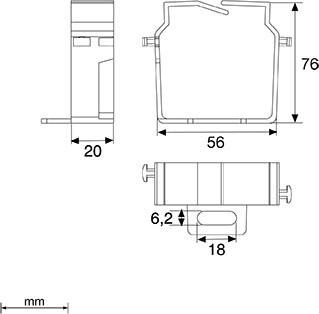 Actual product image Unex Wire retaining clip