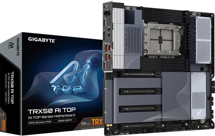 Actual product image Gigabyte TRX50 AI TOP (sTR5, AMD TRX50, E-ATX)