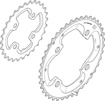 Actual product image Shimano Deore XT FC-M785 Kettenblatt AM 10-fach (38)