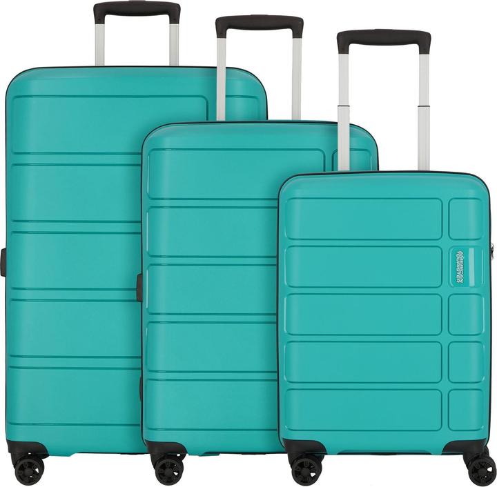 Actual product image American Tourister summer splash 4 wheel suitcase set 3-piece (199.50 l, XL (from 140l))